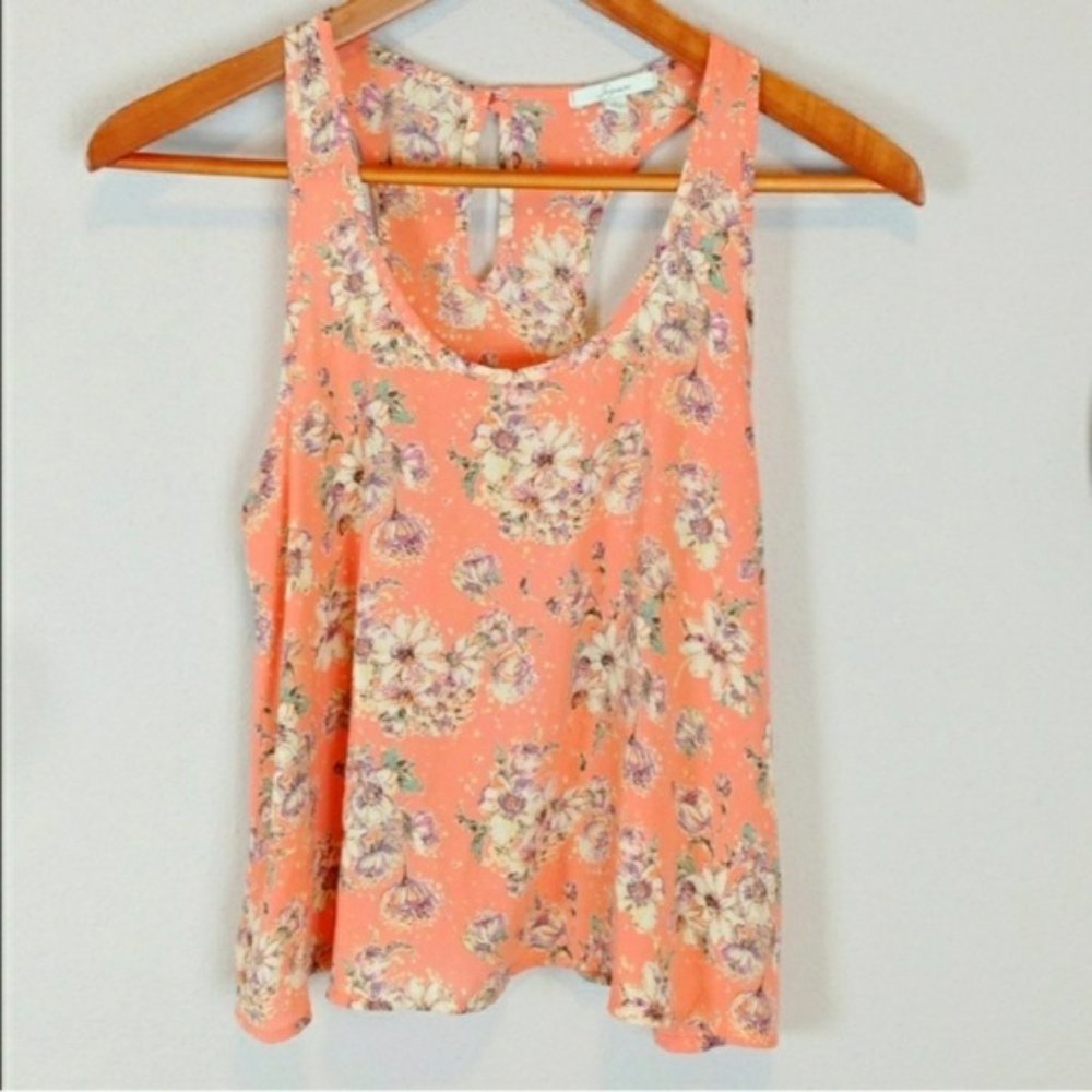 Soprano • Floral Cropped Tank Top Small